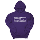 *HOODIE* “I don't think about Americans' financial situation"- the guy they voted for Unisex Hoodie-Hoodie-The Original God Ain't Petty But I Am