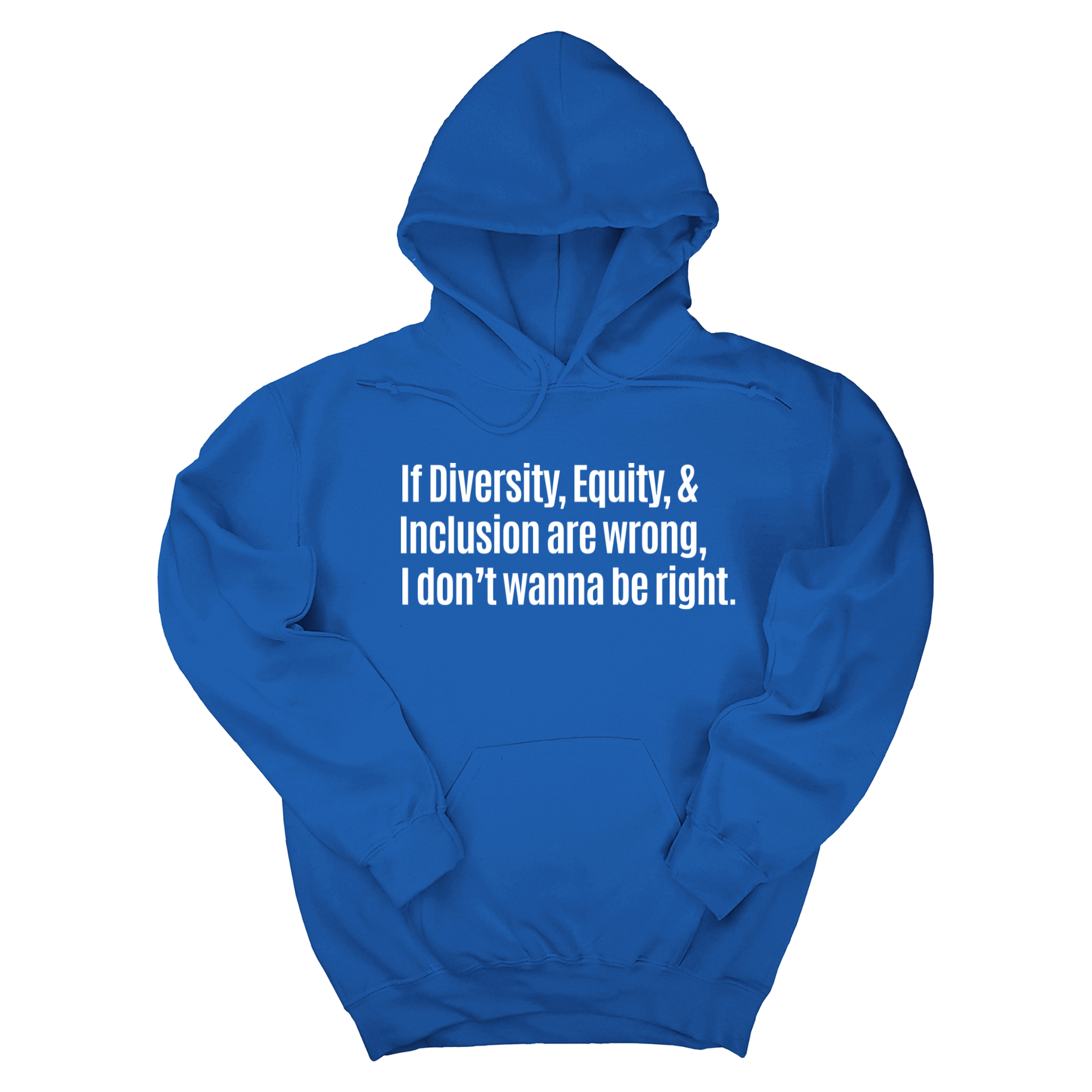 *HOODIE* If Diversity, Equity, & Inclusion Are Wrong, I Don't Wanna Be Right Unisex Hoodie-Hoodie-The Original God Ain't Petty But I Am