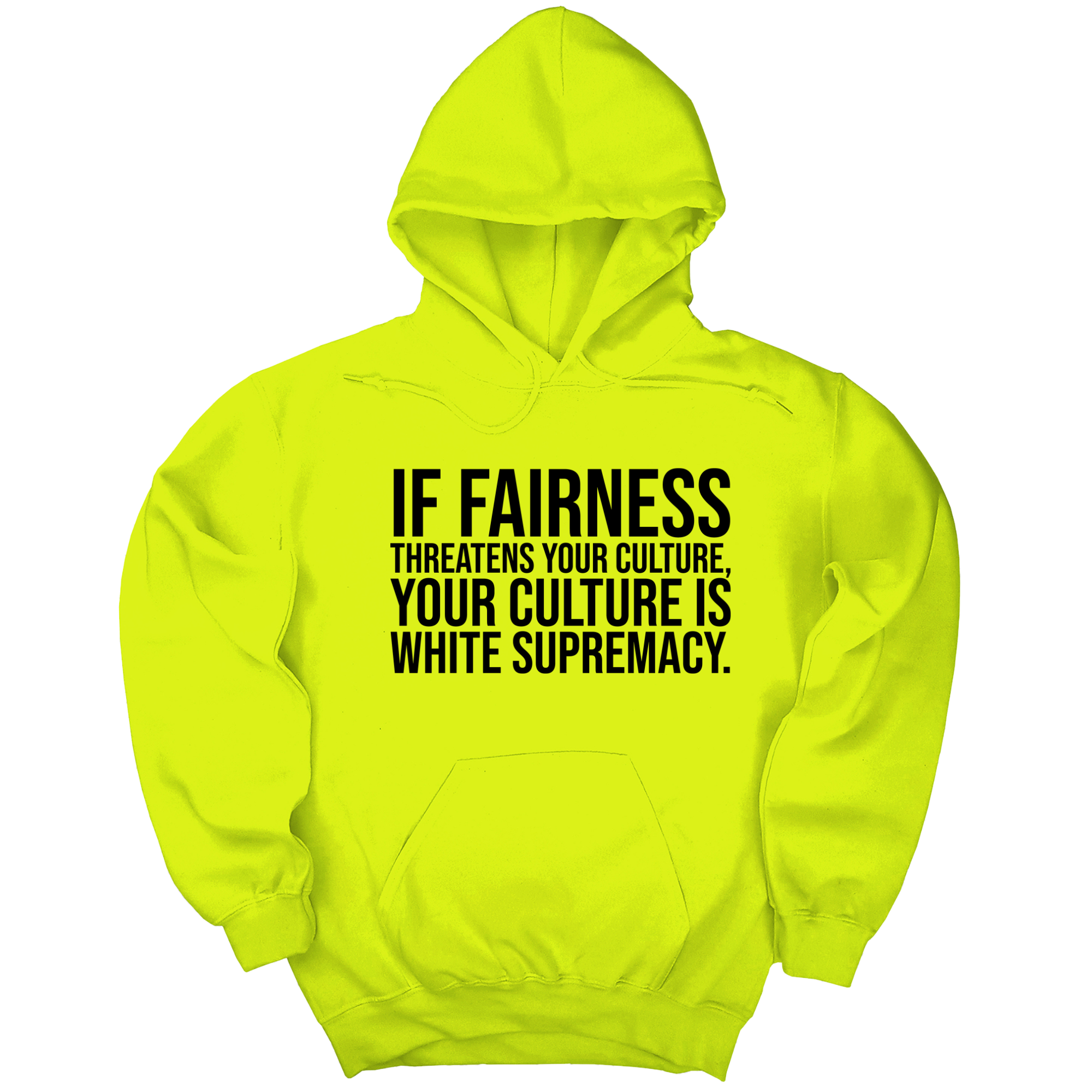 *HOODIE* If Fairness Threatens Your Culture, Your Culture is White Supremacy Unisex Hoodie-Hoodie-The Original God Ain't Petty But I Am