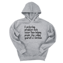 *HOODIE* If Protecting Predators Feels Easier Than Helping People, Stop Calling Yourself a Christian Unisex Hoodie-Hoodie-The Original God Ain't Petty But I Am