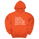 *HOODIE* If Protecting Predators Feels Easier Than Helping People, Stop Calling Yourself a Christian Unisex Hoodie-Hoodie-The Original God Ain't Petty But I Am