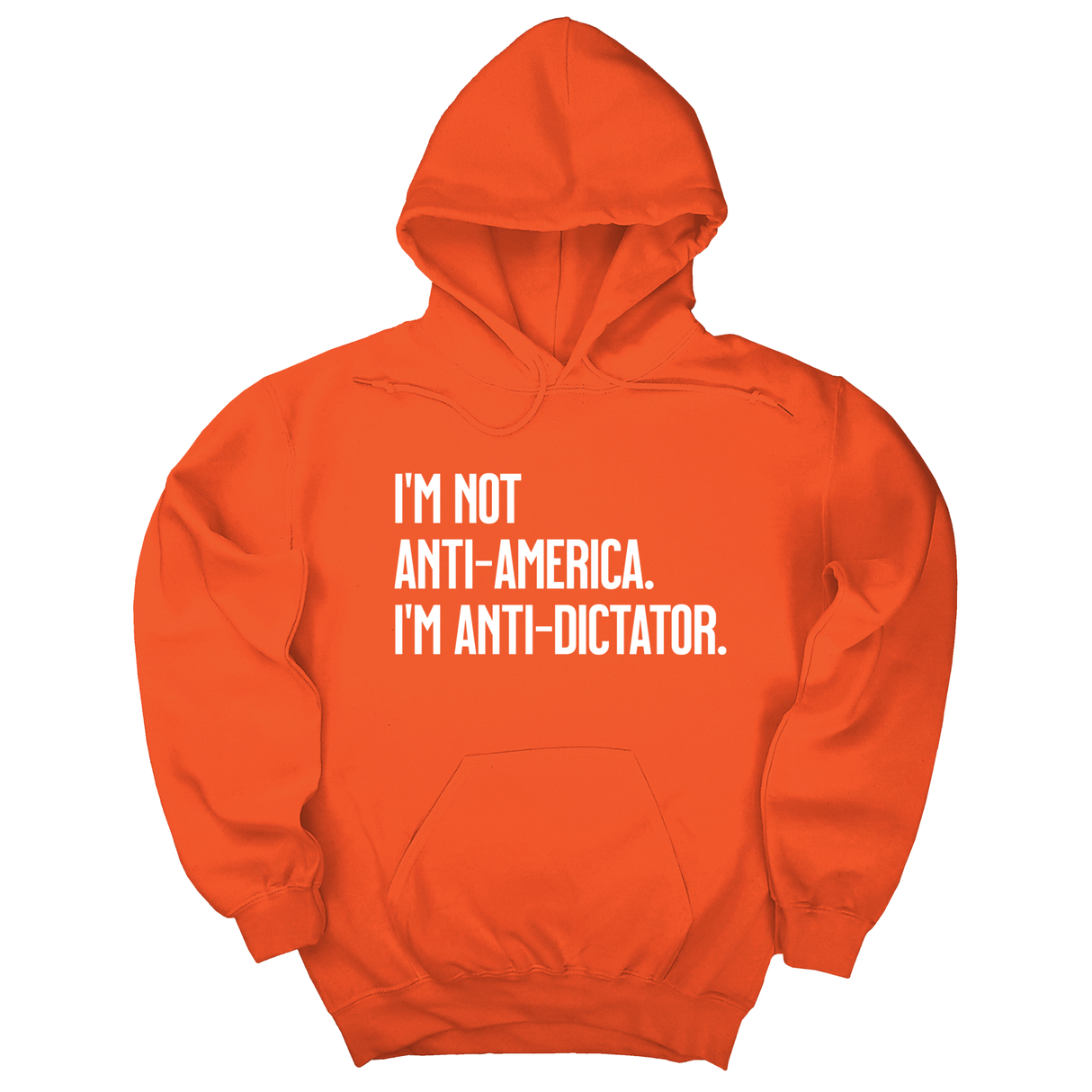*HOODIE* I’m Not Anti-America. I’m Anti-Dictator Unisex Hoodie-Hoodie-The Original God Ain't Petty But I Am