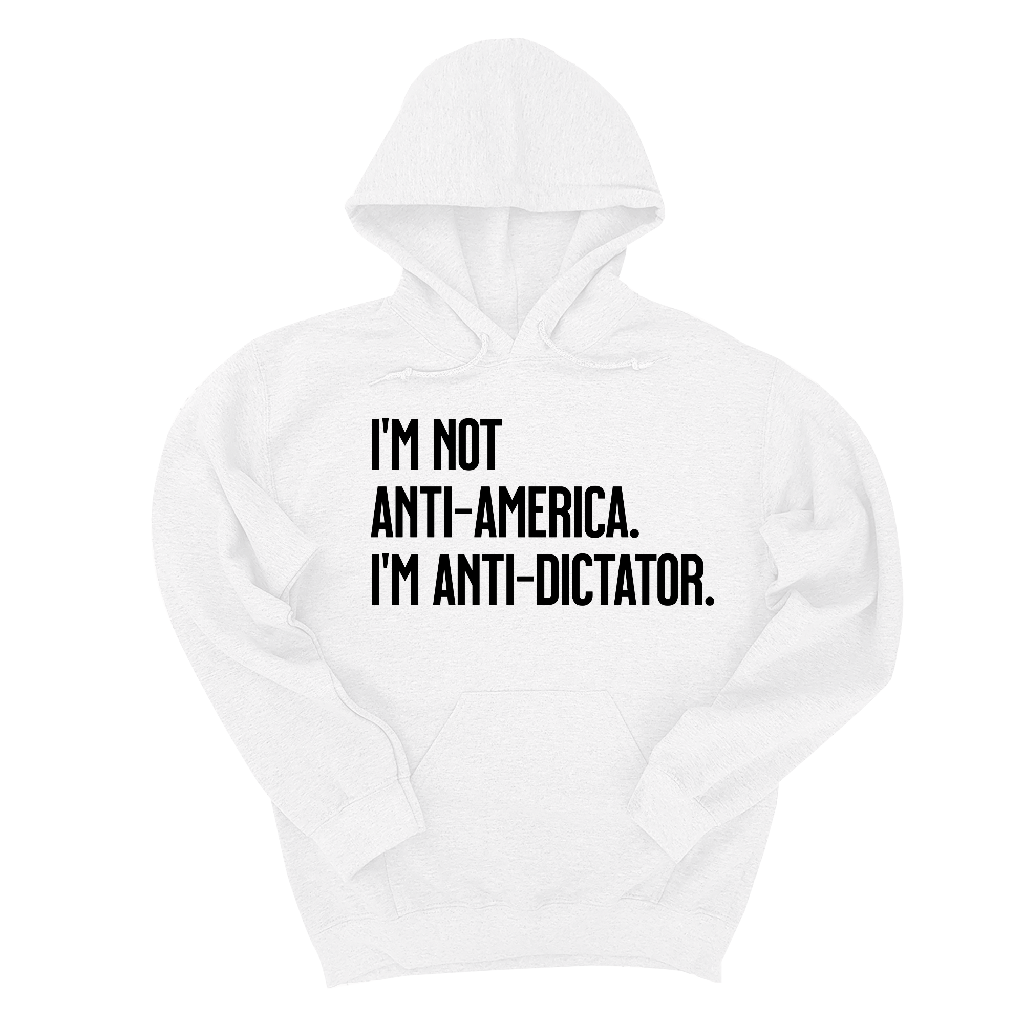 *HOODIE* I’m Not Anti-America. I’m Anti-Dictator Unisex Hoodie-Hoodie-The Original God Ain't Petty But I Am