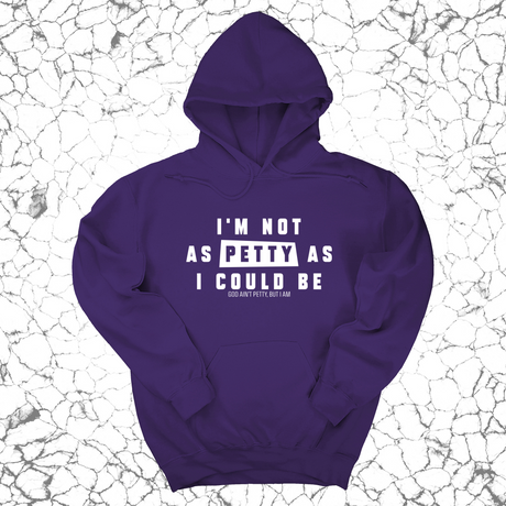 *HOODIE* I'm not as petty as I could be Unisex Hoodie-Hoodie-The Original God Ain't Petty But I Am