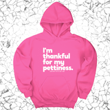 *HOODIE* I'm thankful for my Pettiness Unisex Hoodie-Hoodie-The Original God Ain't Petty But I Am