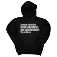 *HOODIE* Imagine Defending Racists and Predators, Then Calling the Protestors the Problem Unisex Hoodie-Hoodie-The Original God Ain't Petty But I Am