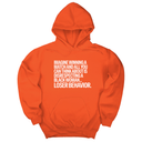 *HOODIE* Imagine Winning a Match and All You Can Think About Is Disrespecting a Black Woman. Loser Behavior Unisex Hoodie-Hoodie-The Original God Ain't Petty But I Am