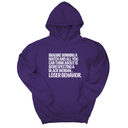 *HOODIE* Imagine Winning a Match and All You Can Think About Is Disrespecting a Black Woman. Loser Behavior Unisex Hoodie-Hoodie-The Original God Ain't Petty But I Am