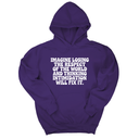 *HOODIE* Imagine losing the respect of the world and thinking intimidation will fix it Unisex Hoodie-Hoodie-The Original God Ain't Petty But I Am
