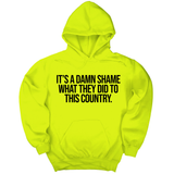 *HOODIE* It’s a damn shame what they did to this country Unisex Hoodie-Hoodie-The Original God Ain't Petty But I Am