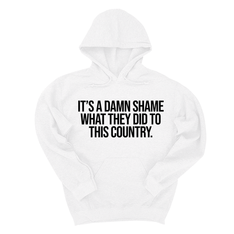 *HOODIE* It’s a damn shame what they did to this country Unisex Hoodie-Hoodie-The Original God Ain't Petty But I Am