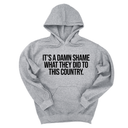 *HOODIE* It’s a damn shame what they did to this country Unisex Hoodie-Hoodie-The Original God Ain't Petty But I Am