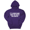 *HOODIE* It’s a damn shame what they did to this country Unisex Hoodie-Hoodie-The Original God Ain't Petty But I Am