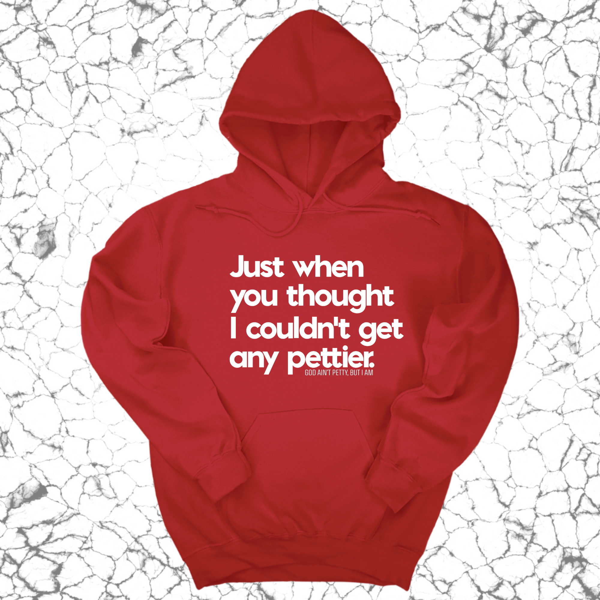 *HOODIE* Just when you thought I couldn't get any pettier Unisex Hoodie-Hoodie-The Original God Ain't Petty But I Am