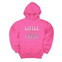 *HOODIE* Little Miss Petty Unisex Hoodie (Pink Letters)-Hoodie-The Original God Ain't Petty But I Am