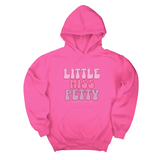 *HOODIE* Little Miss Petty Unisex Hoodie (Pink Letters)-Hoodie-The Original God Ain't Petty But I Am