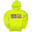 *HOODIE* Maybe It’s a Friendly Bear Unisex Hoodie (Purple 💜)-Hoodie-The Original God Ain't Petty But I Am