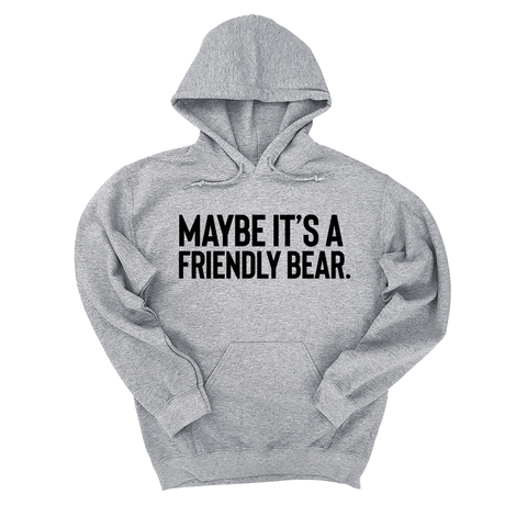 *HOODIE* Maybe It’s a Friendly Bear Unisex Hoodie-Hoodie-The Original God Ain't Petty But I Am