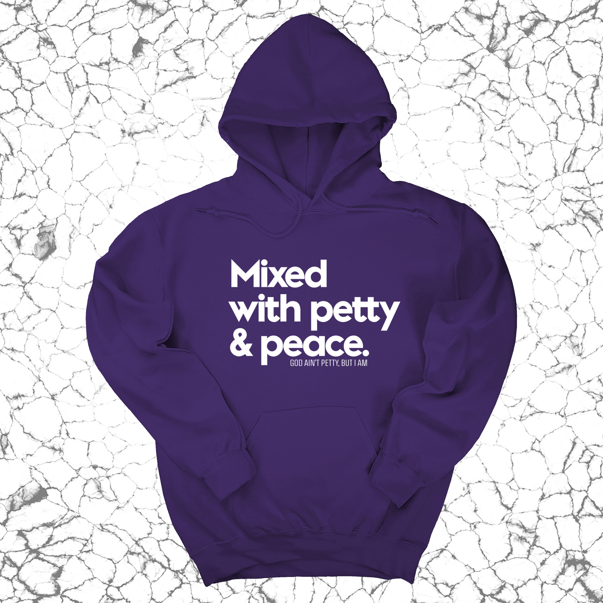 *HOODIE* Mixed with petty & peace Unisex Hoodie-Hoodie-The Original God Ain't Petty But I Am