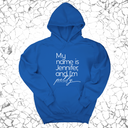 *HOODIE* My name is Jennifer and I'm petty Unisex Hoodie-Hoodie-The Original God Ain't Petty But I Am