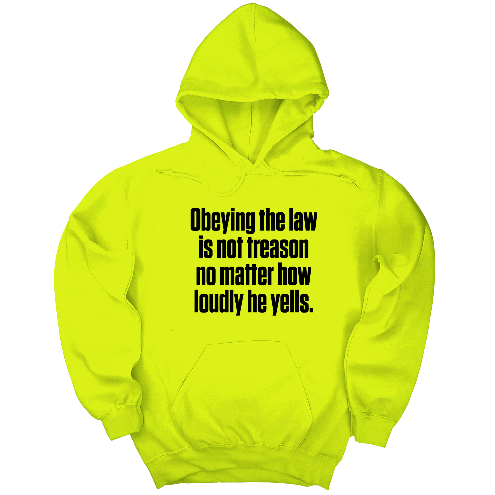 *HOODIE* Obeying the Law Is Not Treason No Matter How Loudly He Yells Unisex Hoodie-Hoodie-The Original God Ain't Petty But I Am