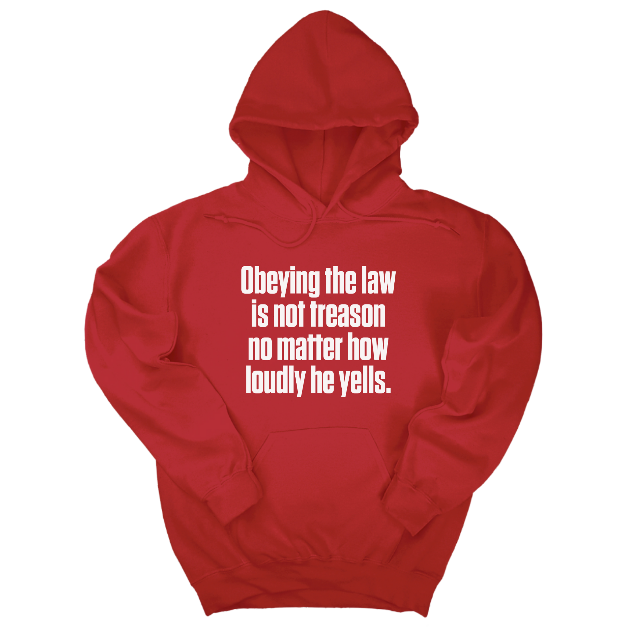 *HOODIE* Obeying the Law Is Not Treason No Matter How Loudly He Yells Unisex Hoodie-Hoodie-The Original God Ain't Petty But I Am