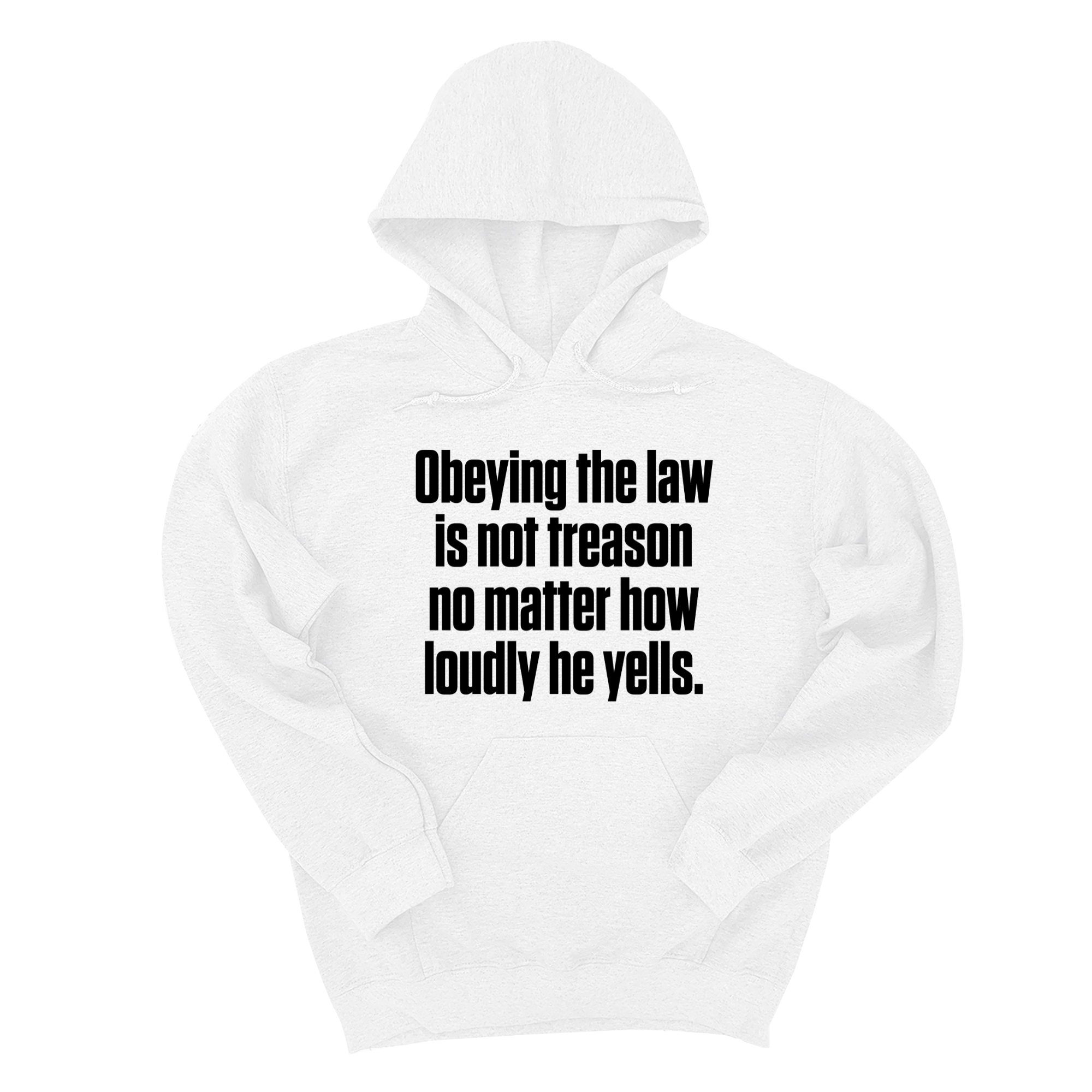 *HOODIE* Obeying the Law Is Not Treason No Matter How Loudly He Yells Unisex Hoodie-Hoodie-The Original God Ain't Petty But I Am