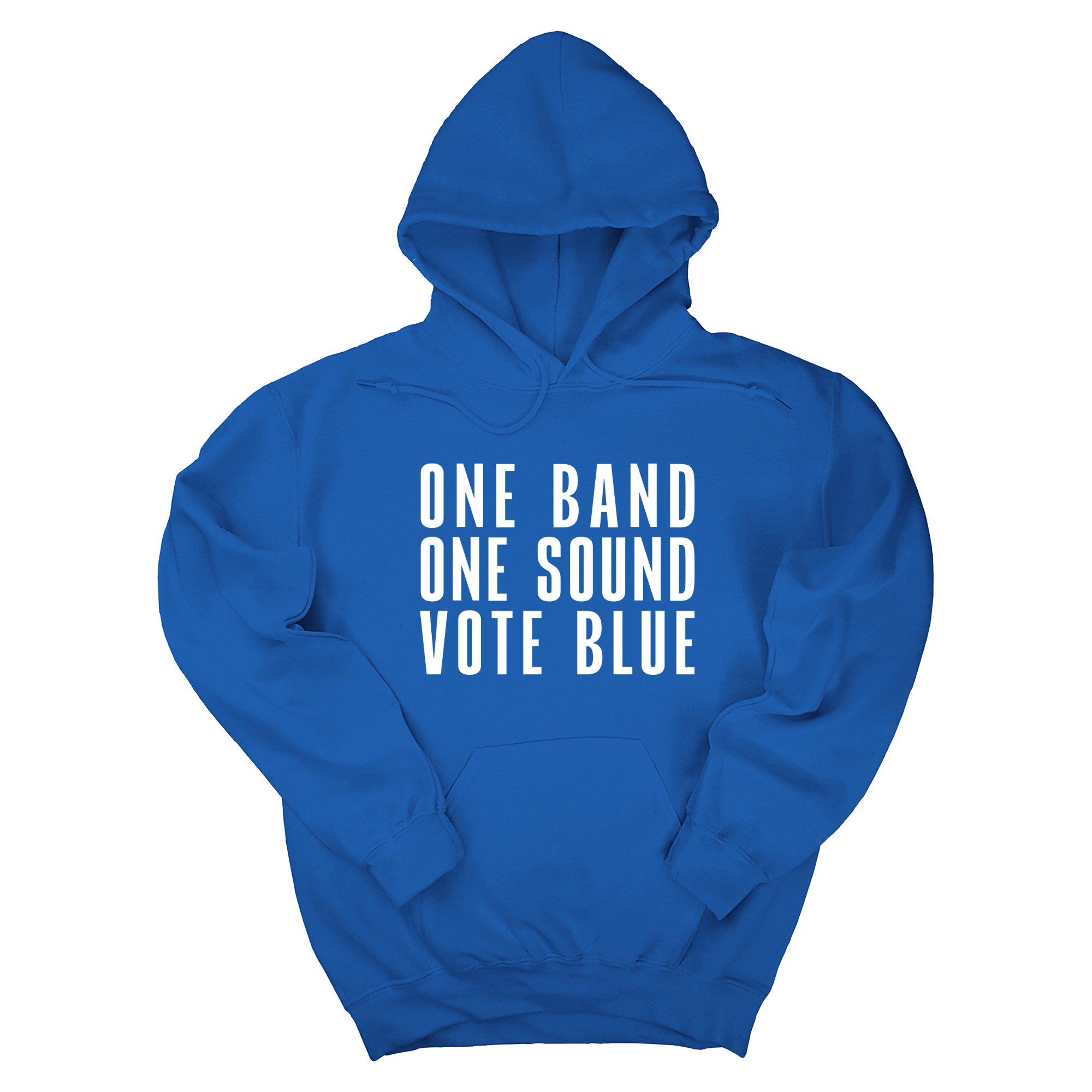 *HOODIE* One Band One Sound Vote Blue Unisex Hoodie-Hoodie-The Original God Ain't Petty But I Am