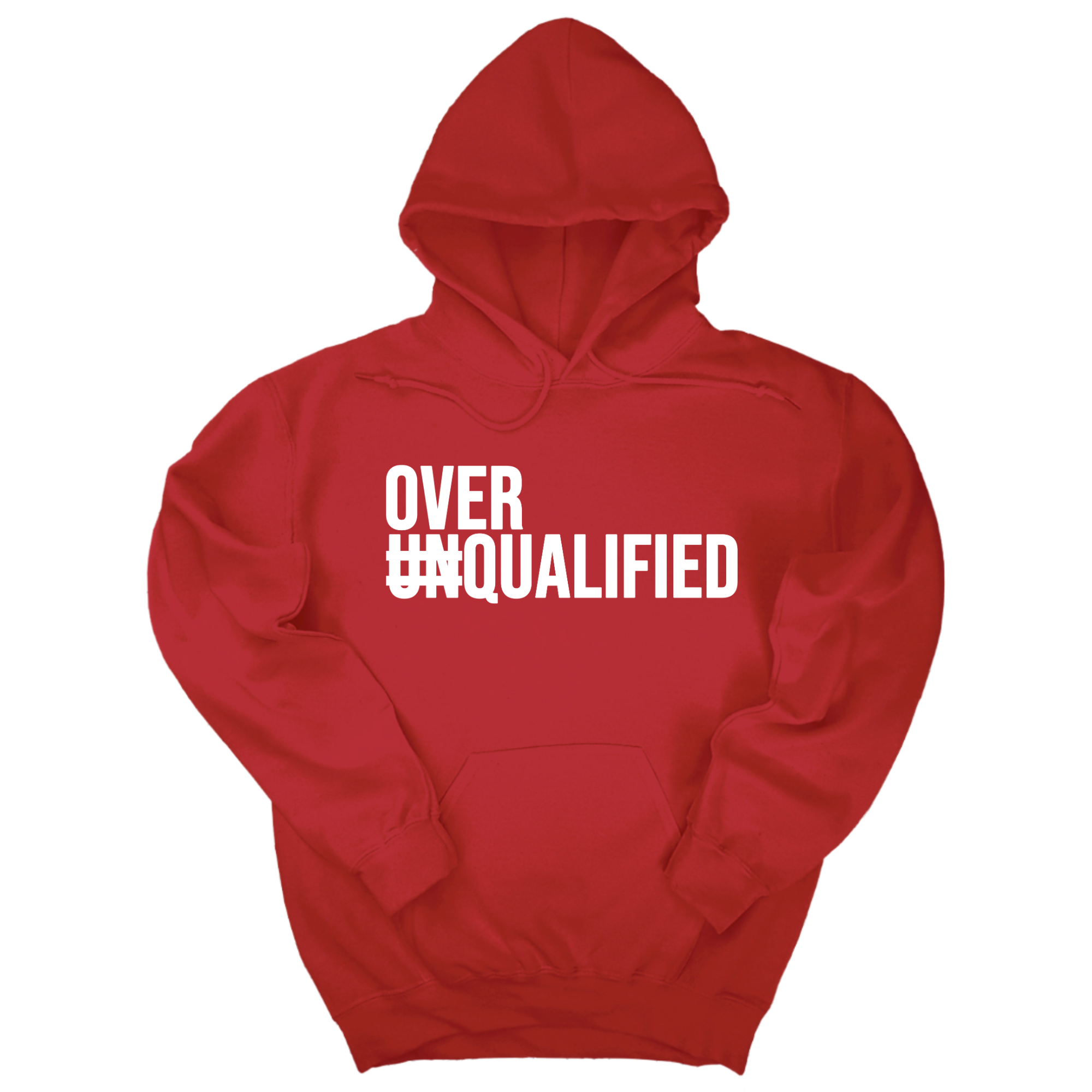 *HOODIE* Over Qualified Unisex Hoodie-Hoodie-The Original God Ain't Petty But I Am