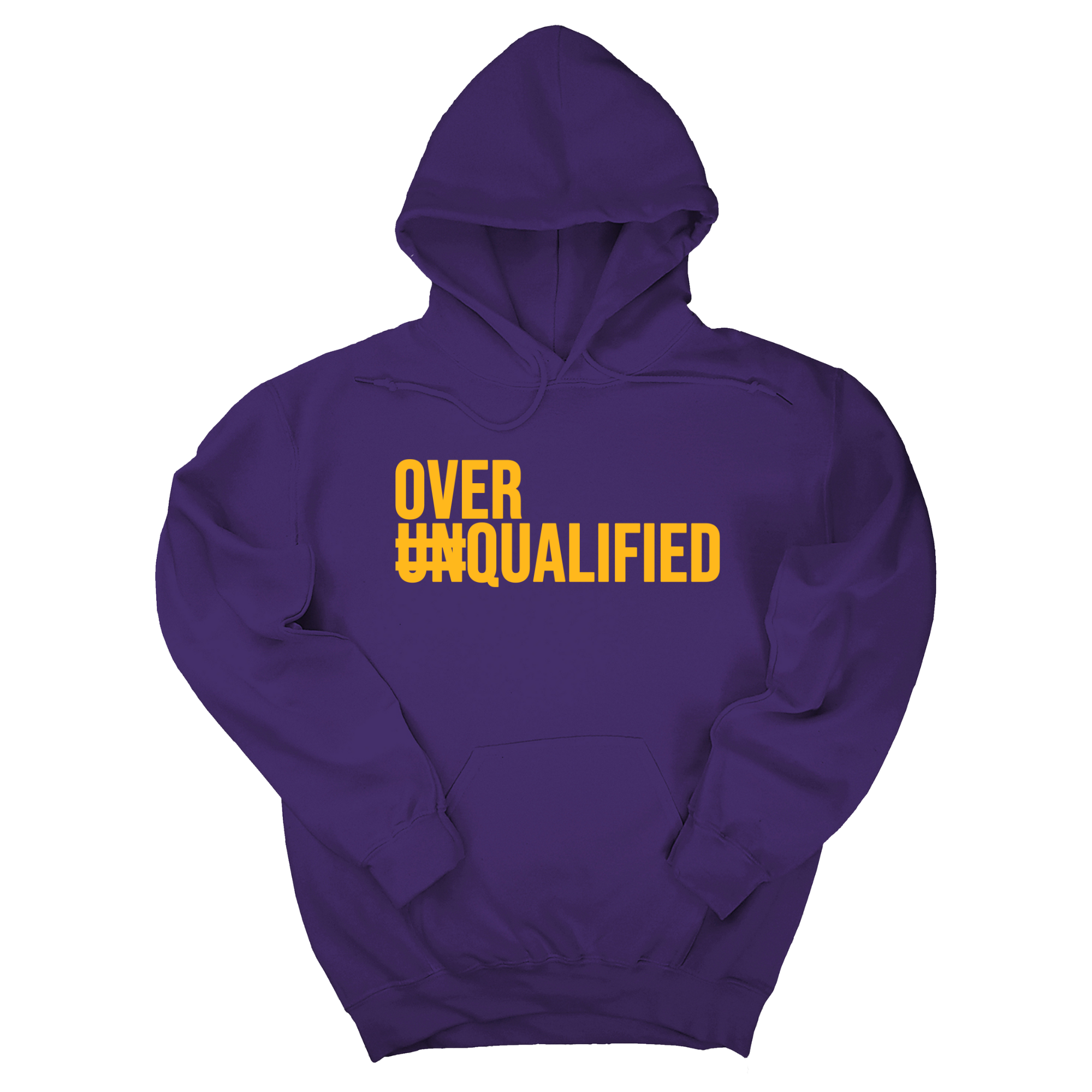 *HOODIE* Over Qualified Unisex Hoodie-Hoodie-The Original God Ain't Petty But I Am