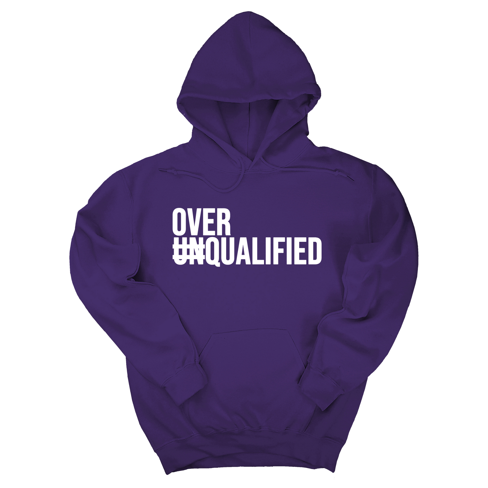 *HOODIE* Over Qualified Unisex Hoodie-Hoodie-The Original God Ain't Petty But I Am