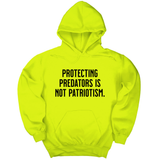 *HOODIE* Protecting Predators Is Not Patriotism Unisex Hoodie-Hoodie-The Original God Ain't Petty But I Am