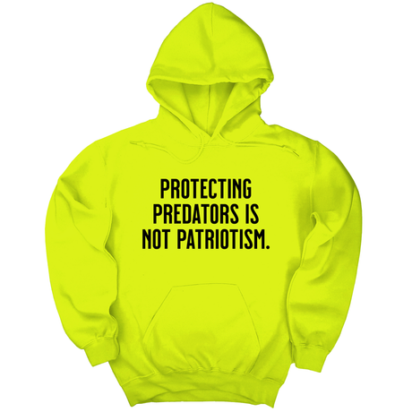 *HOODIE* Protecting Predators Is Not Patriotism Unisex Hoodie-Hoodie-The Original God Ain't Petty But I Am