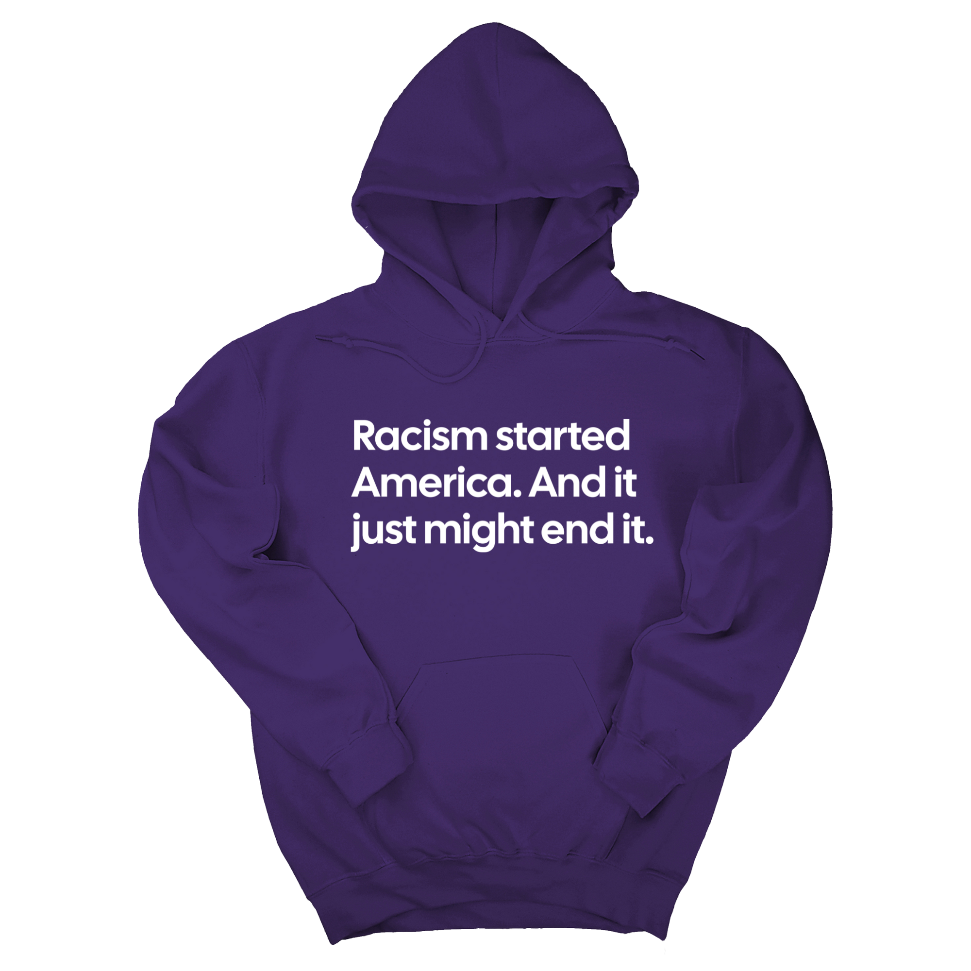 *HOODIE* Racism Started America. And It Just Might End It Unisex Hoodie-Hoodie-The Original God Ain't Petty But I Am