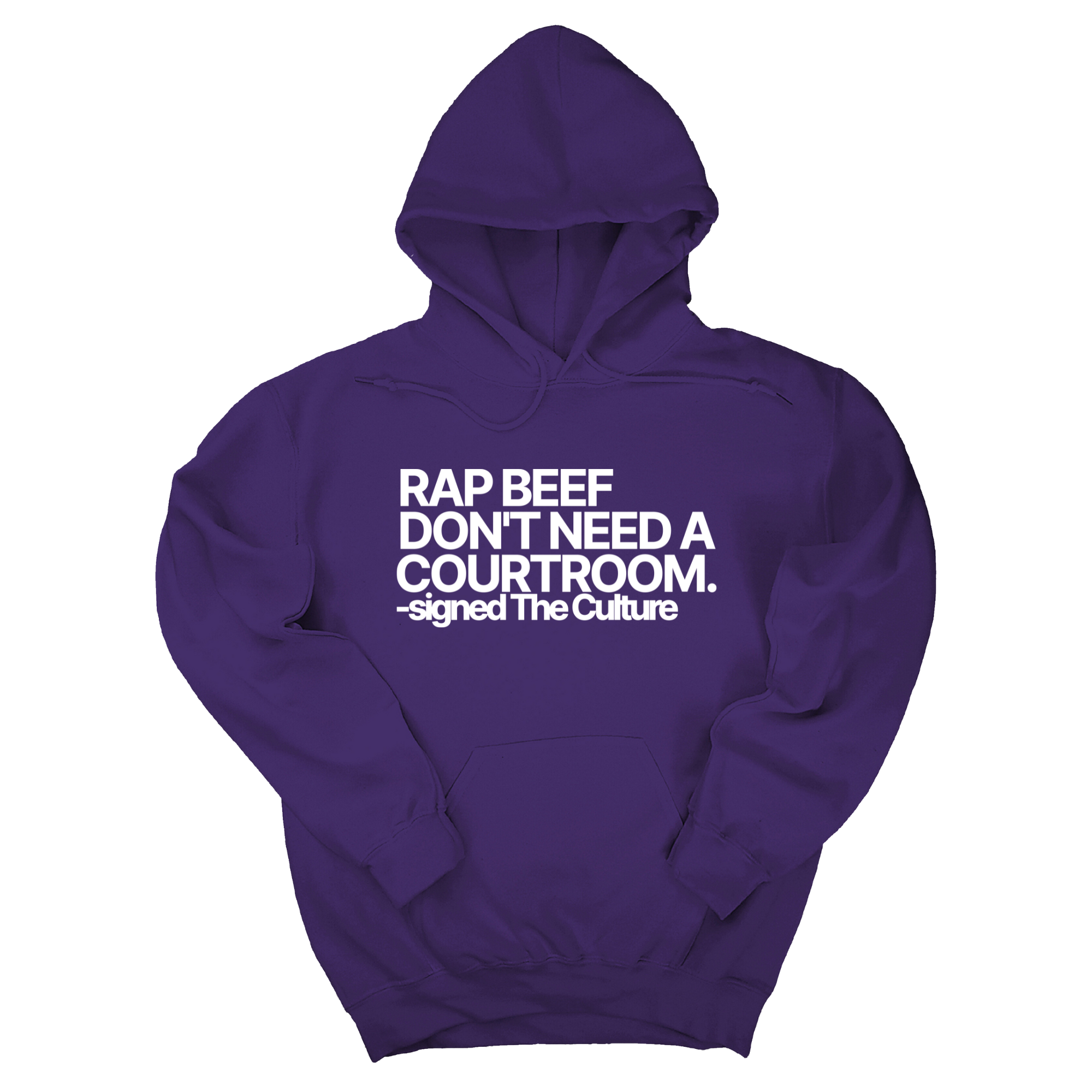 *HOODIE* Rap Beef Don't Need a Courtroom Unisex Hoodie-Hoodie-The Original God Ain't Petty But I Am