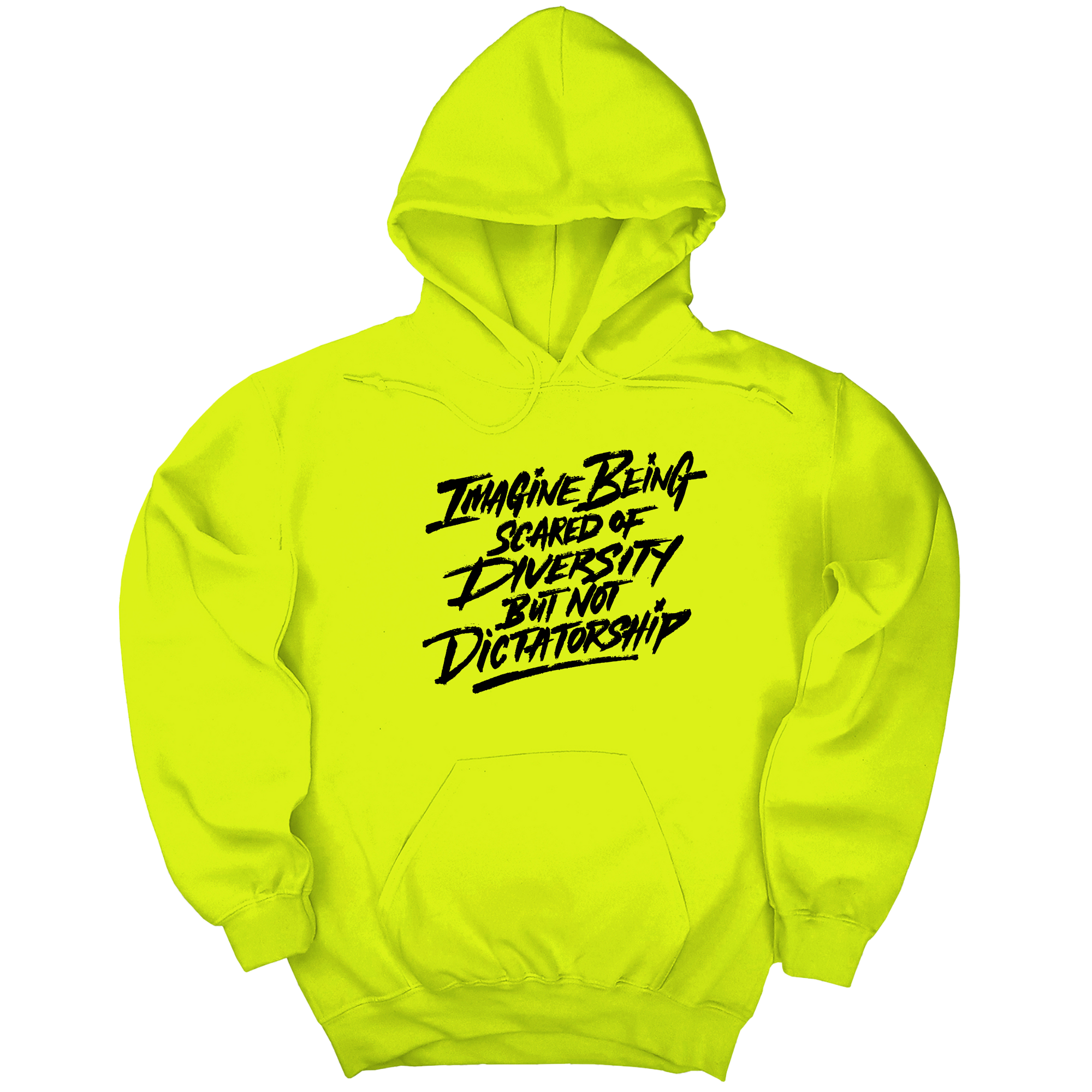 *HOODIE* Remix Imagine being scared of diversity but not dictatorship Unisex Hoodie-Hoodie-The Original God Ain't Petty But I Am