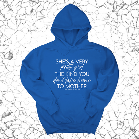 *HOODIE* She's a very petty girl the kind you don't take home to mother Unisex Hoodie-Hoodie-The Original God Ain't Petty But I Am