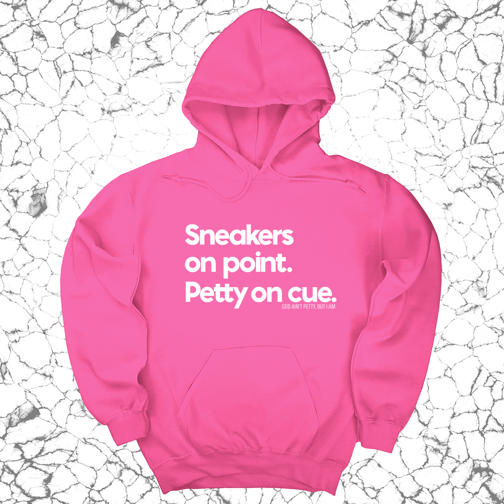 *HOODIE* Sneakers on point. Petty On Cue Unisex Hoodie-Hoodie-The Original God Ain't Petty But I Am