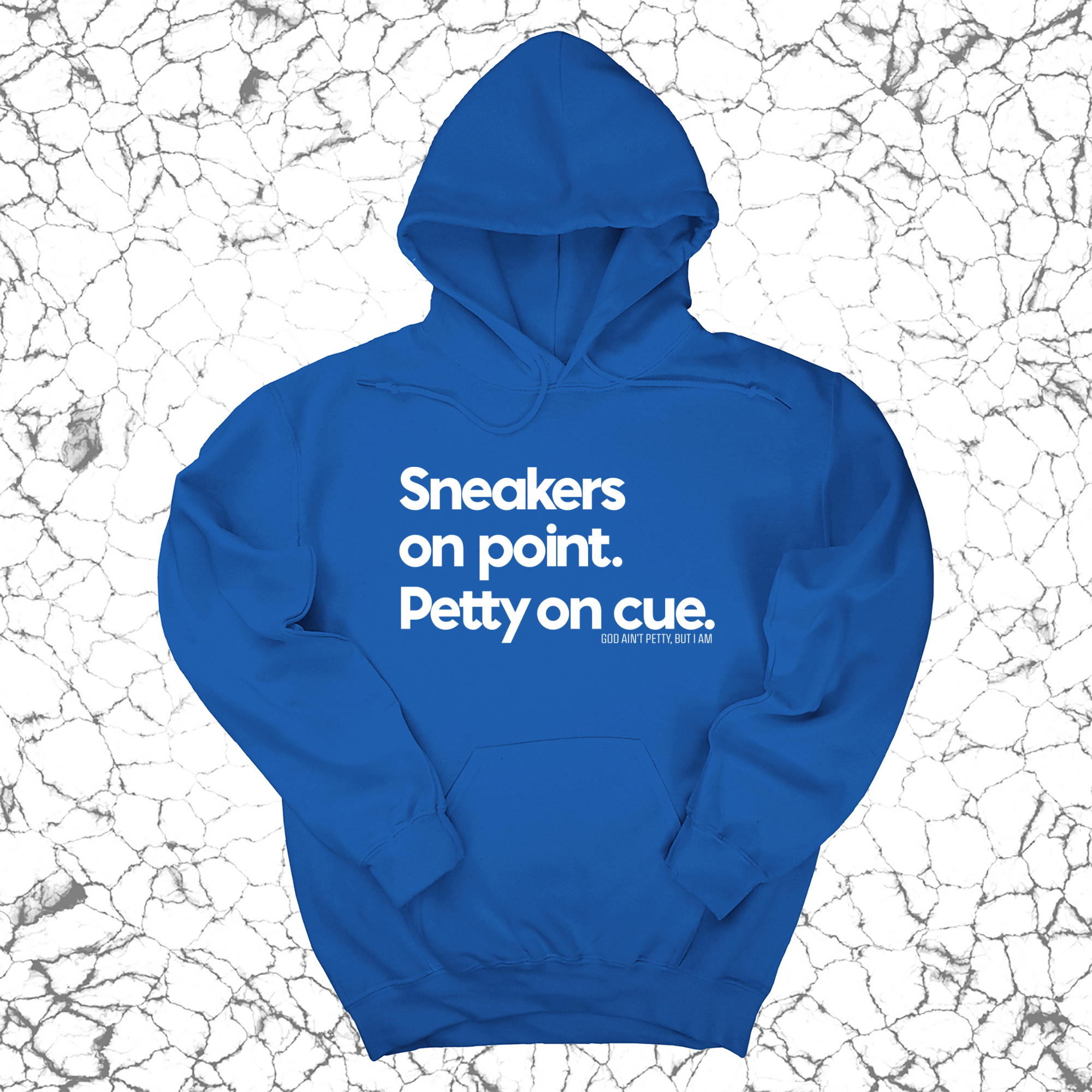*HOODIE* Sneakers on point. Petty On Cue Unisex Hoodie-Hoodie-The Original God Ain't Petty But I Am