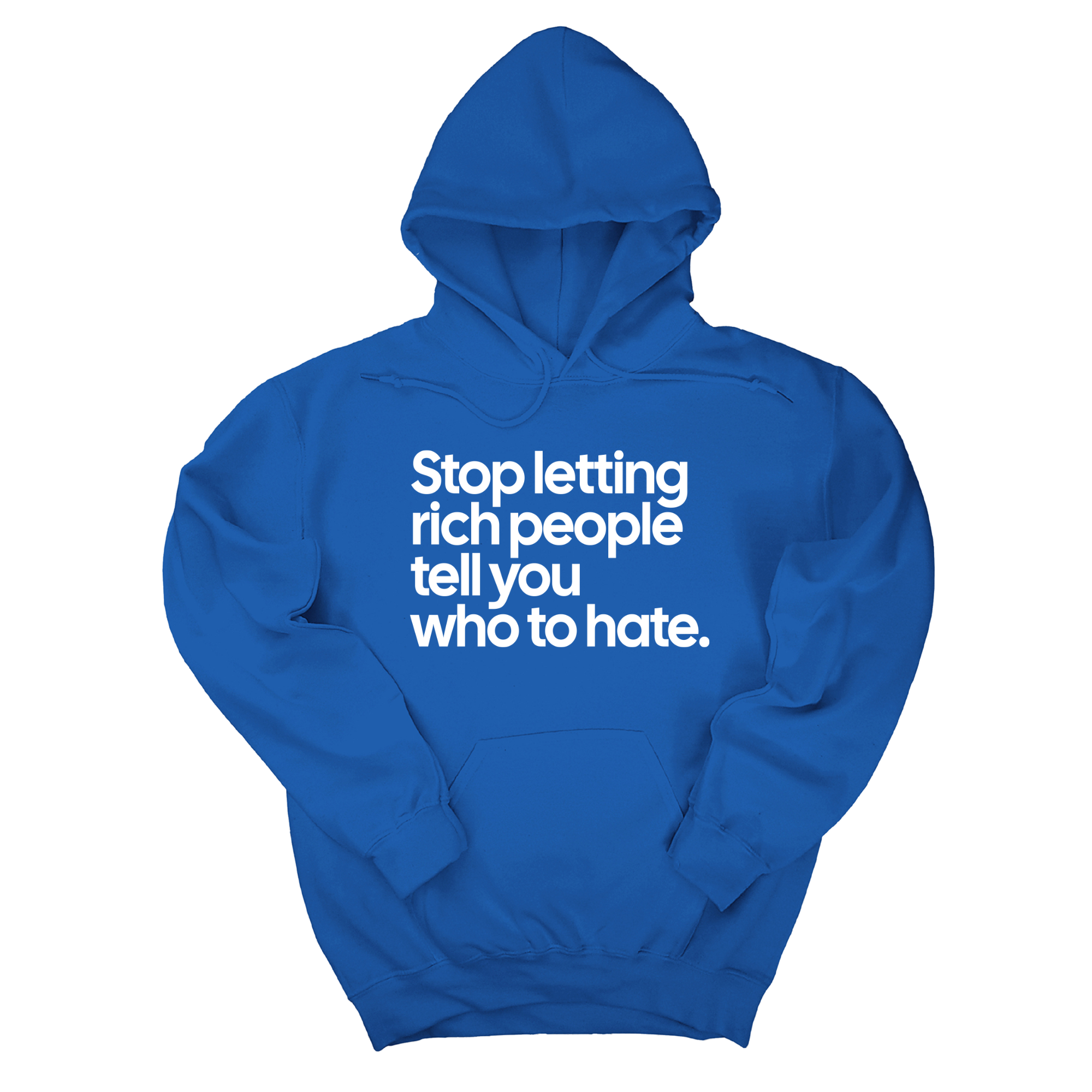 *HOODIE* Stop Letting Rich People Tell You Who to Hate Unisex Hoodie-Hoodie-The Original God Ain't Petty But I Am