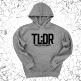 *HOODIE* TL: DR What do you want Unisex Hoodie-Hoodie-The Original God Ain't Petty But I Am