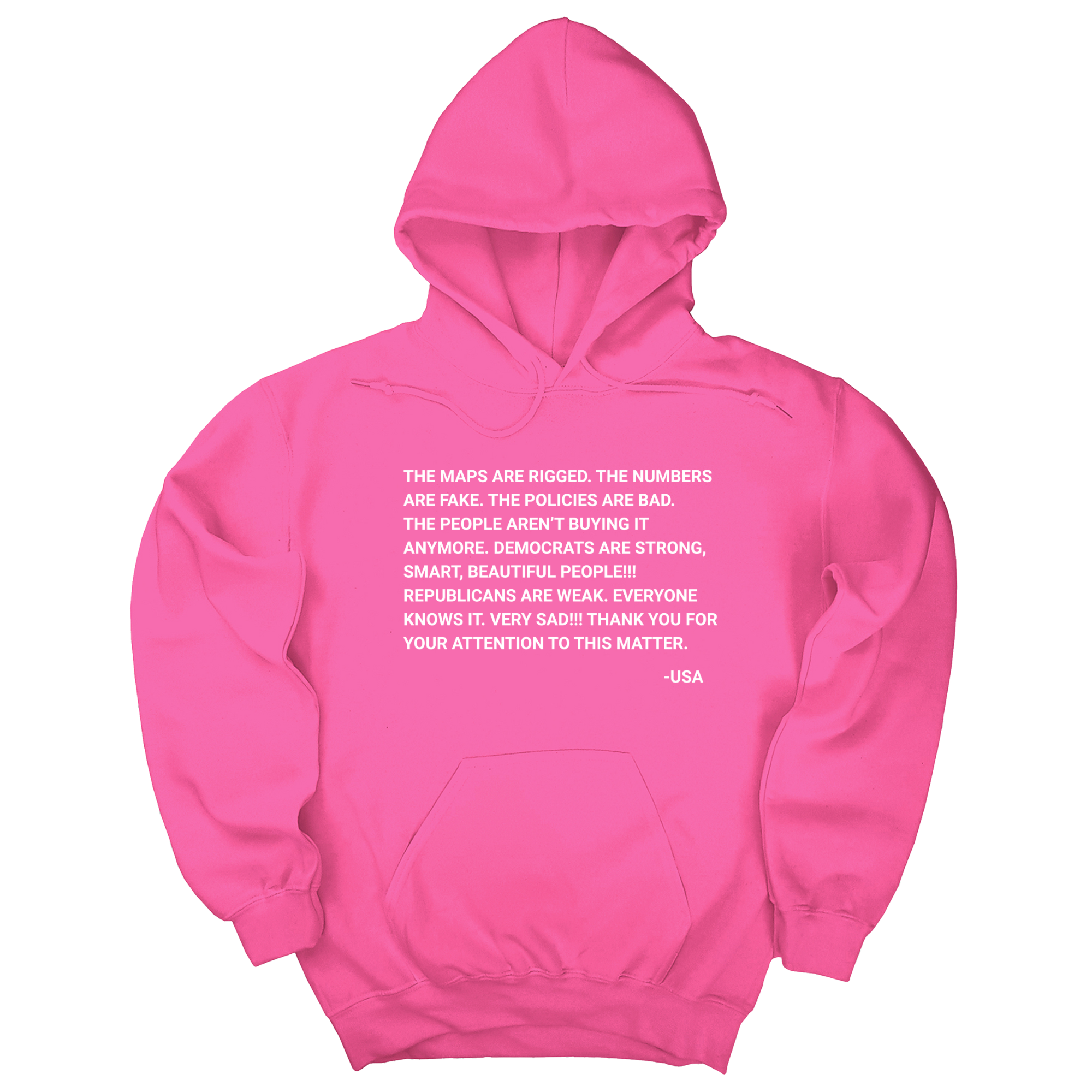 *HOODIE* The Maps Are Rigged. Unhinged Rant Unisex Hoodie-Hoodie-The Original God Ain't Petty But I Am