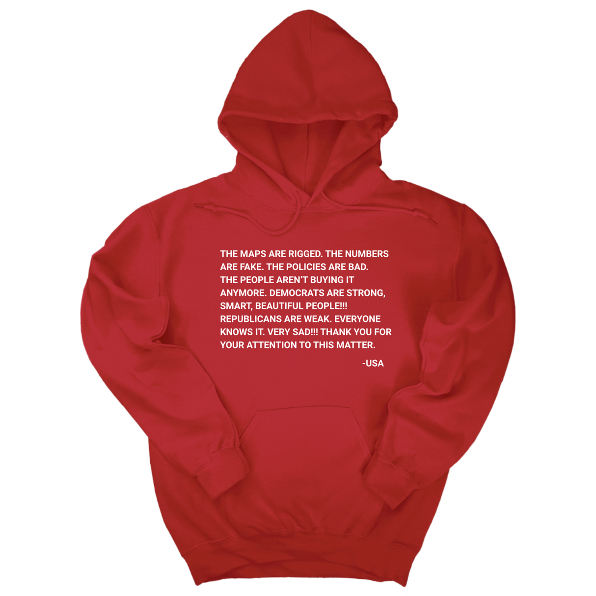 *HOODIE* The Maps Are Rigged. Unhinged Rant Unisex Hoodie-Hoodie-The Original God Ain't Petty But I Am