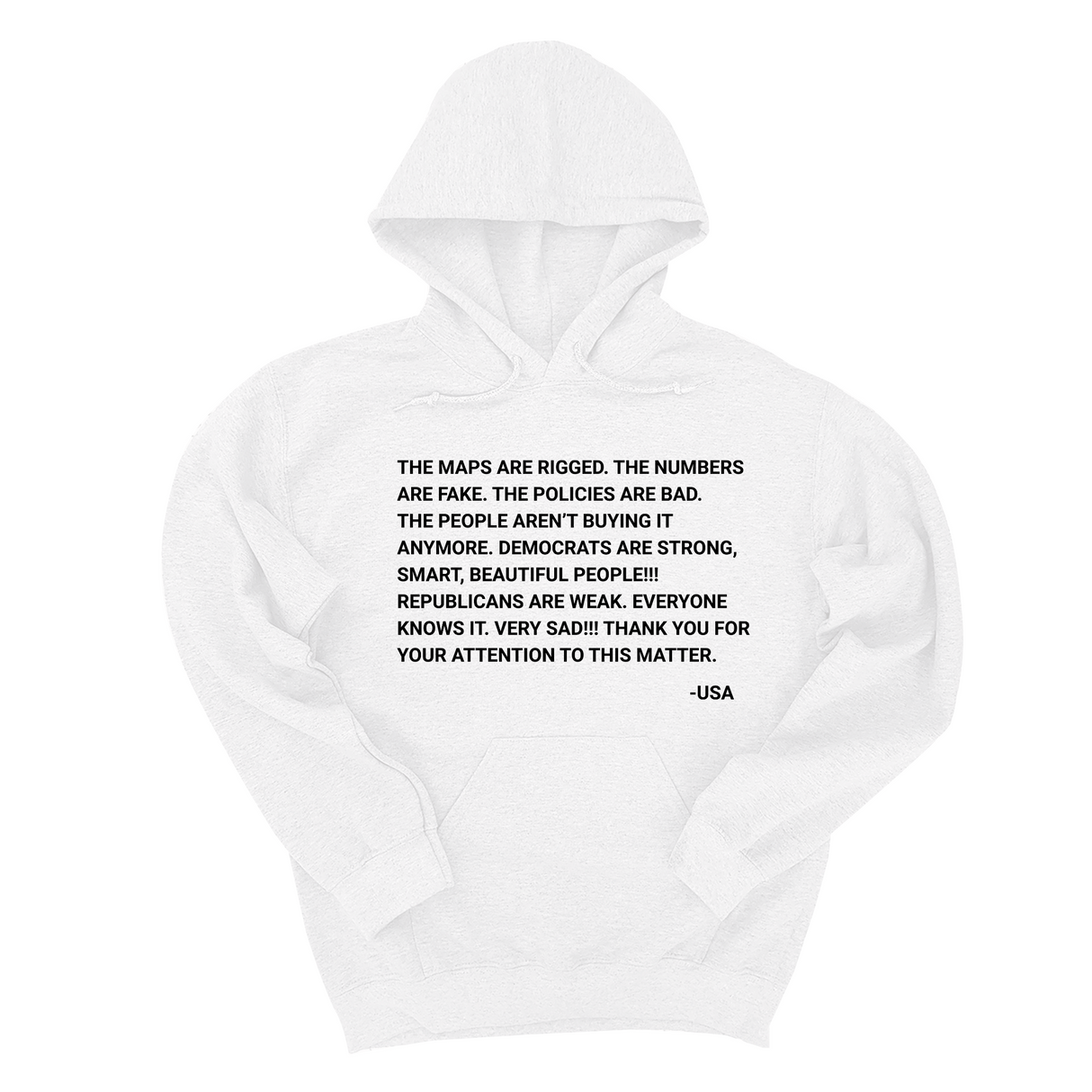 *HOODIE* The Maps Are Rigged. Unhinged Rant Unisex Hoodie-Hoodie-The Original God Ain't Petty But I Am