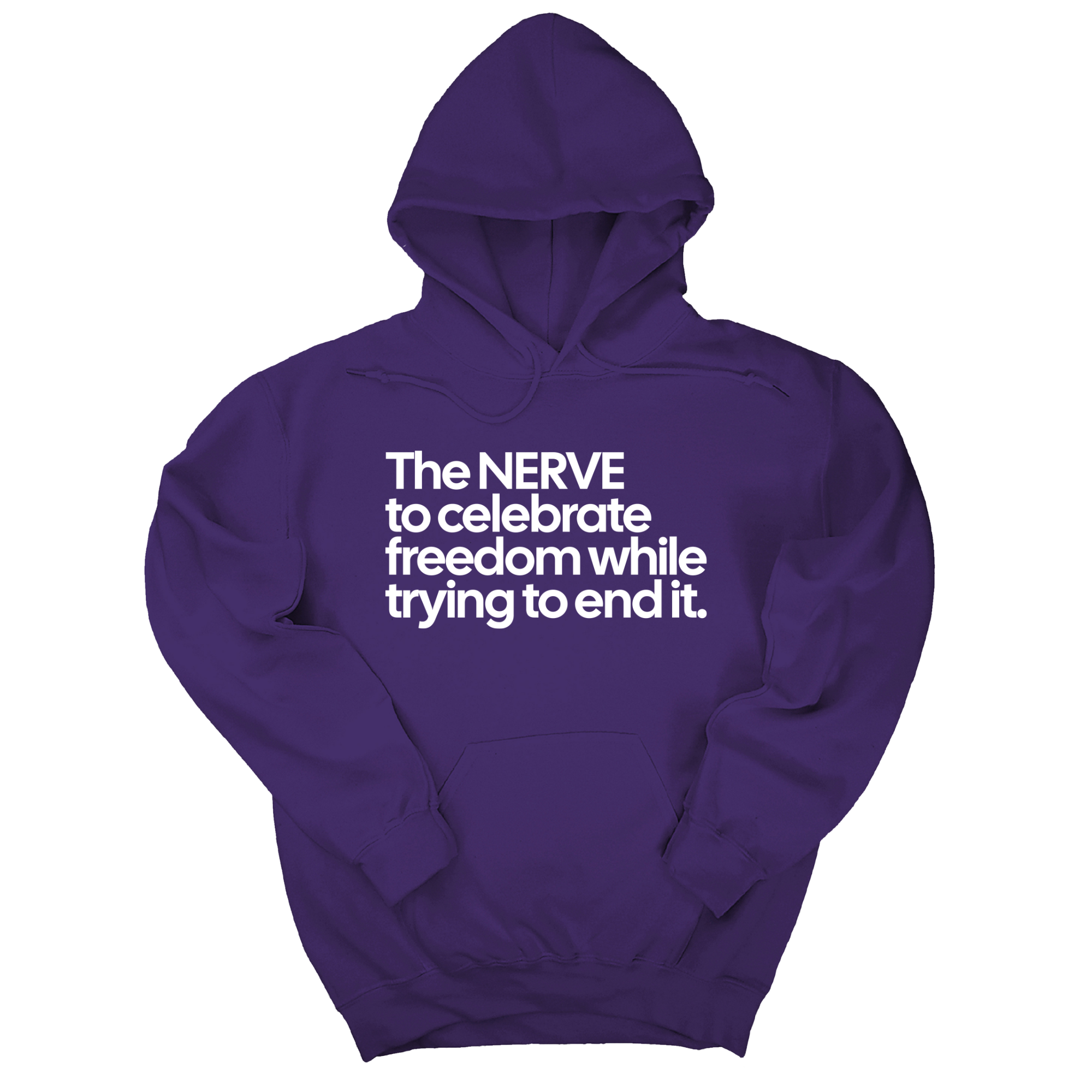 *HOODIE* The NERVE to celebrate freedom while trying to end it Unisex Hoodie-Hoodie-The Original God Ain't Petty But I Am