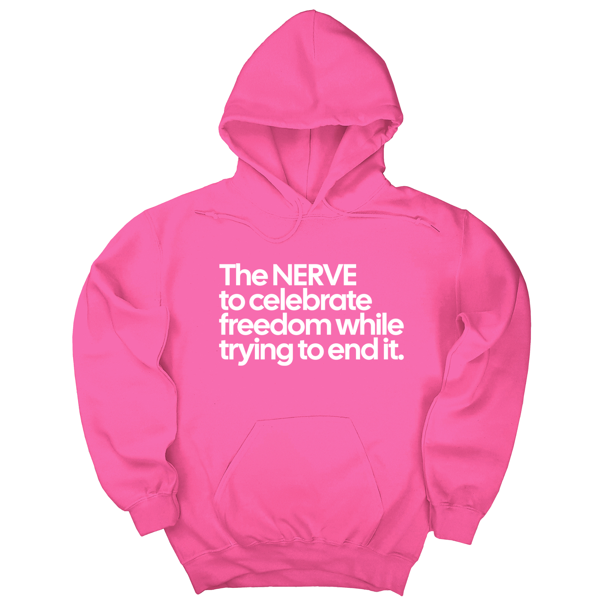 *HOODIE* The NERVE to celebrate freedom while trying to end it Unisex Hoodie-Hoodie-The Original God Ain't Petty But I Am