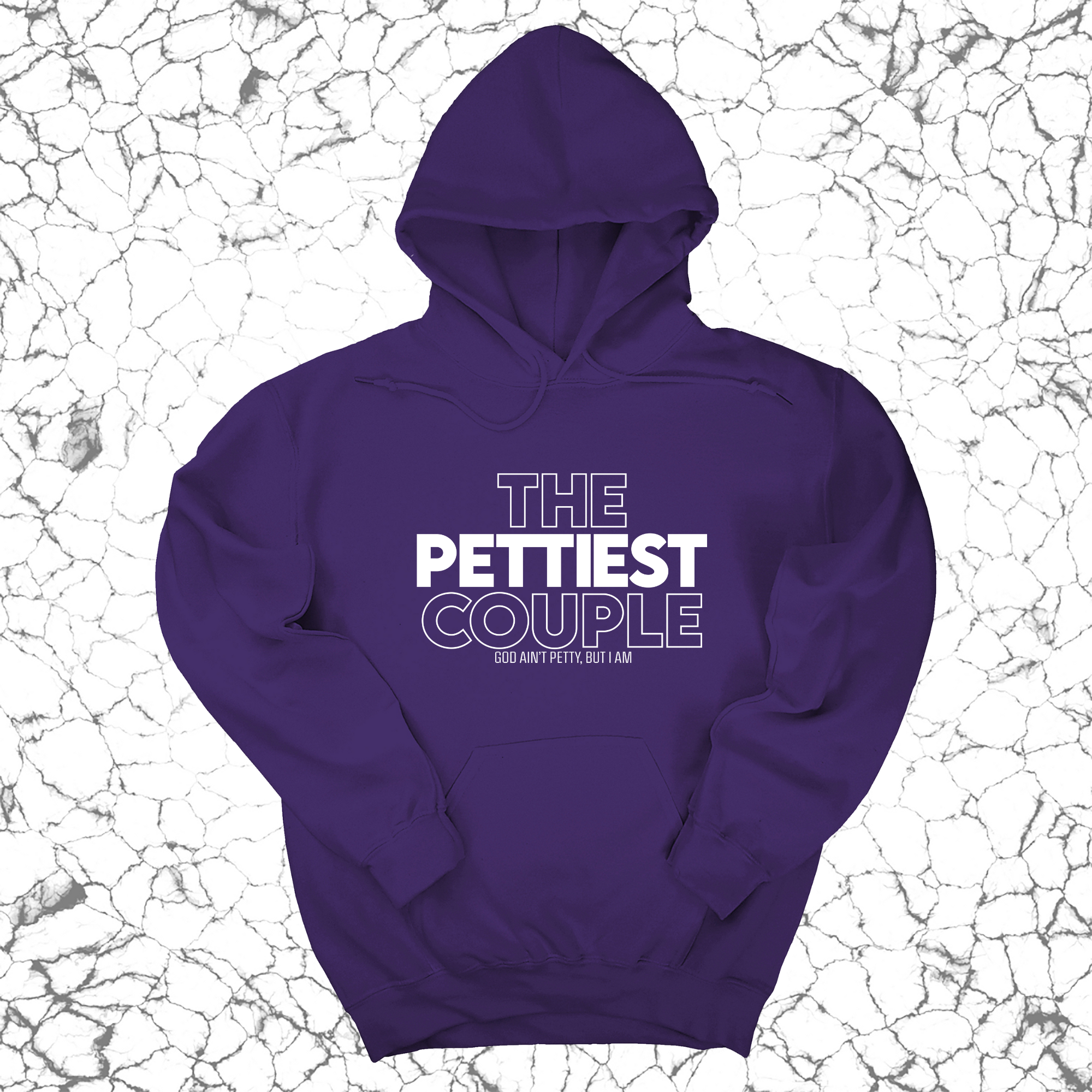 *HOODIE* The Pettiest Couple Unisex Hoodie-Hoodie-The Original God Ain't Petty But I Am
