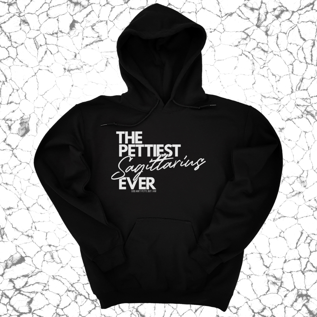 *HOODIE* The Pettiest Sagittarius Ever Unisex Hoodie-Hoodie-The Original God Ain't Petty But I Am