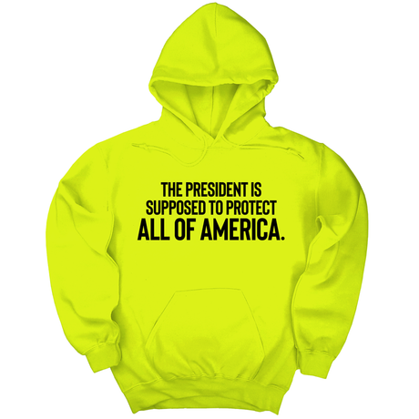*HOODIE* The President Is Supposed to Protect All of America Unisex Hoodie-Hoodie-The Original God Ain't Petty But I Am