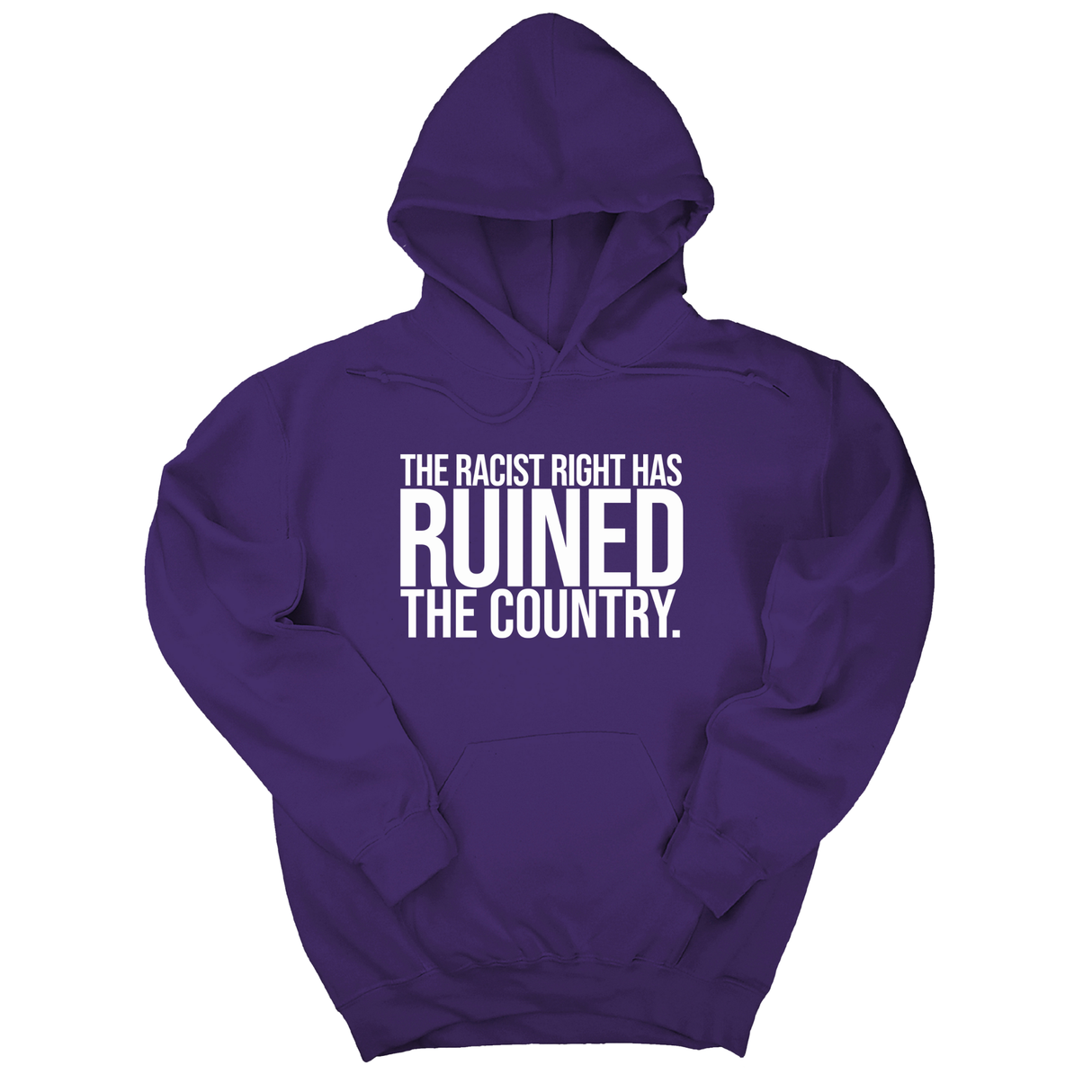 *HOODIE* The racist right has ruined the country Unisex Hoodie-Hoodie-The Original God Ain't Petty But I Am